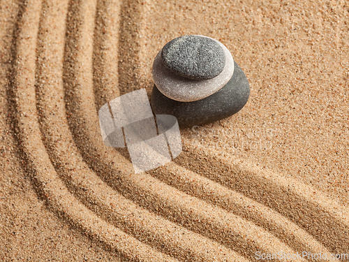 Image of Japanese Zen stone garden