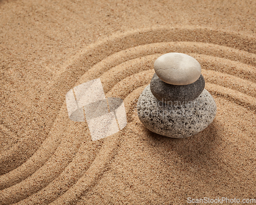 Image of Japanese Zen stone garden