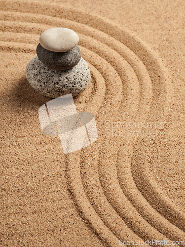 Image of Japanese Zen stone garden