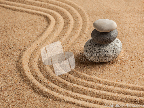 Image of Japanese Zen stone garden