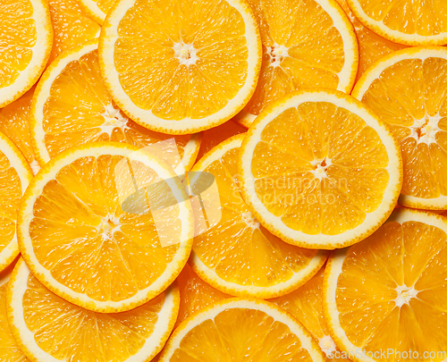 Image of Colorful orange fruit slices