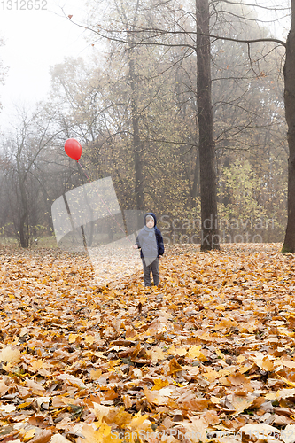 Image of Boy with a red balloon