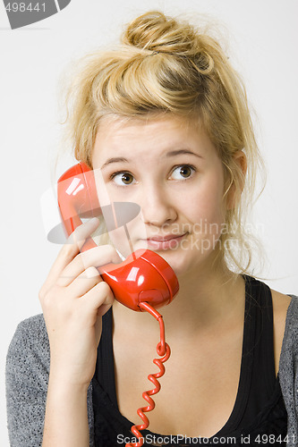 Image of red telephone