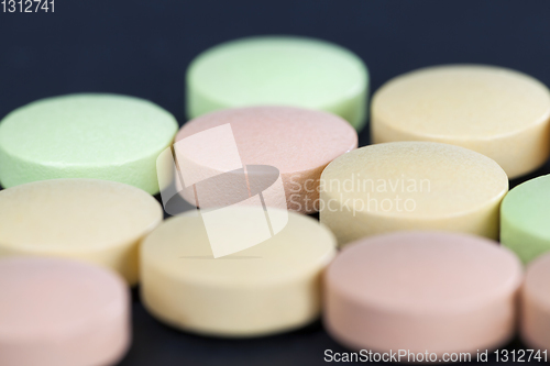 Image of Multi-colored tablets
