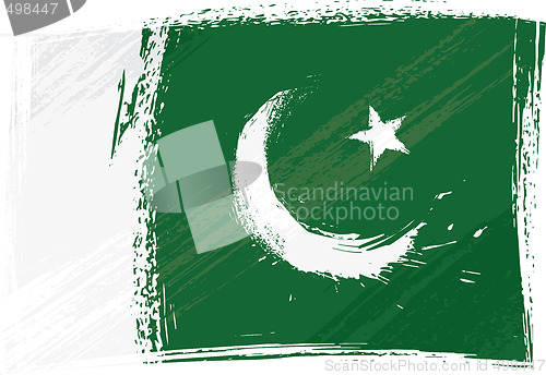 Image of Grunge Pakistan flag