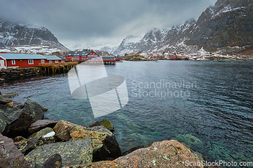 Image of A village on Lofoten Islands, Norway