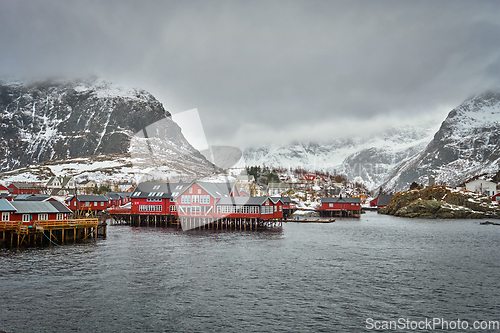 Image of A village on Lofoten Islands, Norway