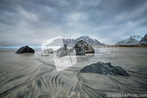 Image of Beach of fjord in Norway