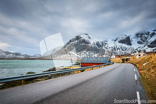 Image of Road in fjord in Norway