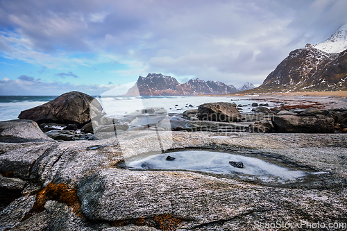 Image of Beach of fjord in Norway