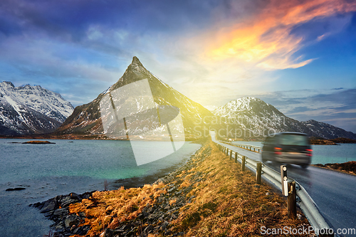 Image of Car on road in Norway