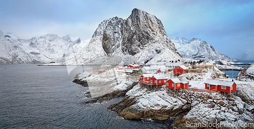 Image of Hamnoy fishing village on Lofoten Islands, Norway