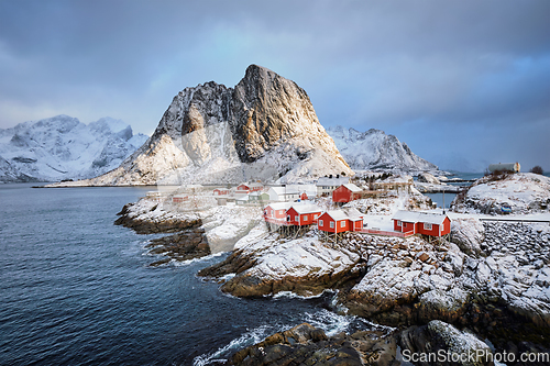 Image of Hamnoy fishing village on Lofoten Islands, Norway