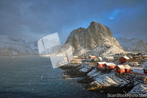 Image of Hamnoy fishing village on Lofoten Islands, Norway