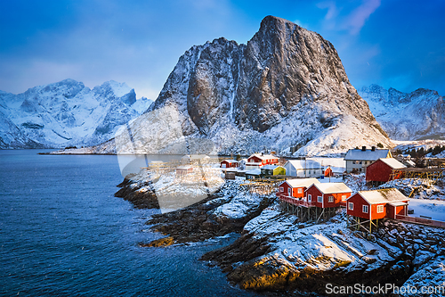 Image of Hamnoy fishing village on Lofoten Islands, Norway