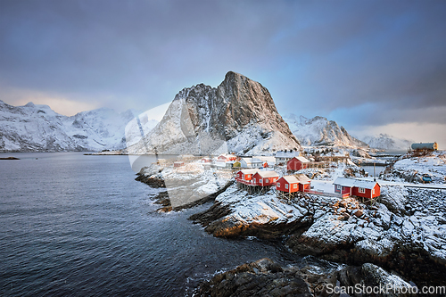 Image of Hamnoy fishing village on Lofoten Islands, Norway