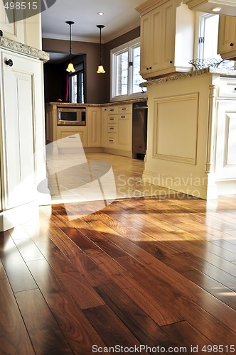 Image of Hardwood  and tile floor