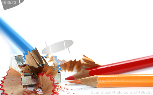 Image of Pencils and sharpener