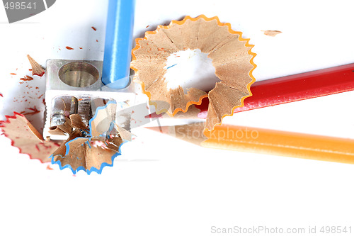 Image of Pencils and sharpener