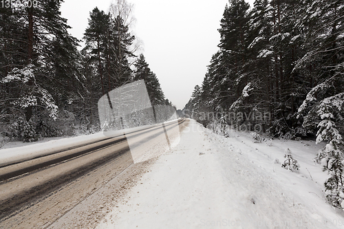 Image of Road under the snow