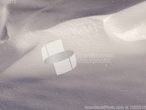 Image of The surface of the snow in winter