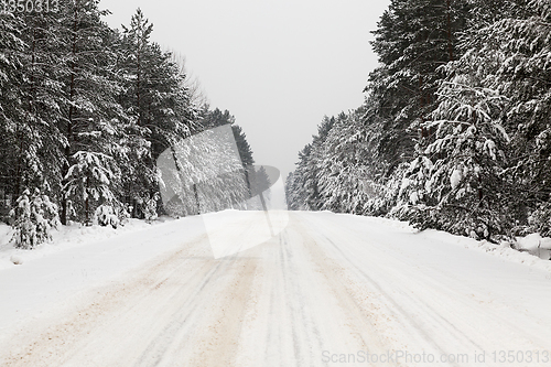 Image of Snow drifts in winter