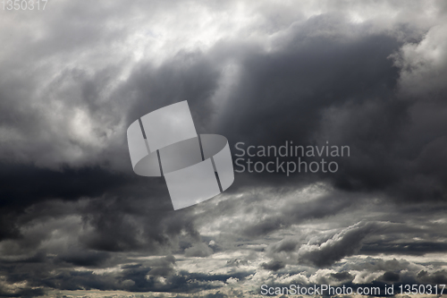 Image of Dark clouds, close-up