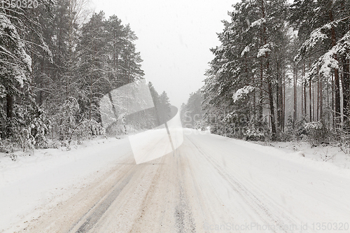 Image of Snow drifts in winter