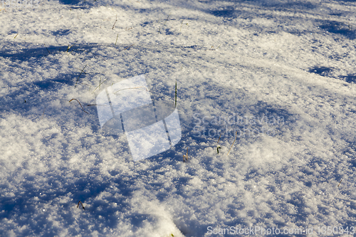 Image of Snow drifts in winter