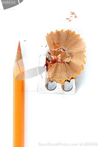 Image of Pencil and sharpener