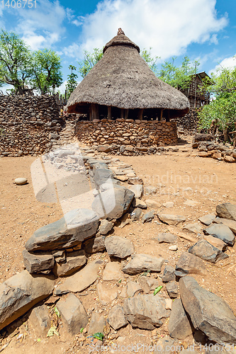 Image of Konso tribe village in Karat Konso, Ethiopia