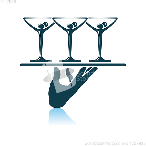 Image of Waiter Hand Icon