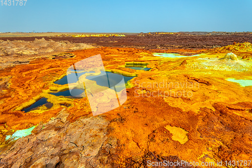 Image of Dallol, Ethiopia. Danakil Depression