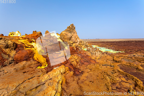 Image of Dallol, Ethiopia. Danakil Depression