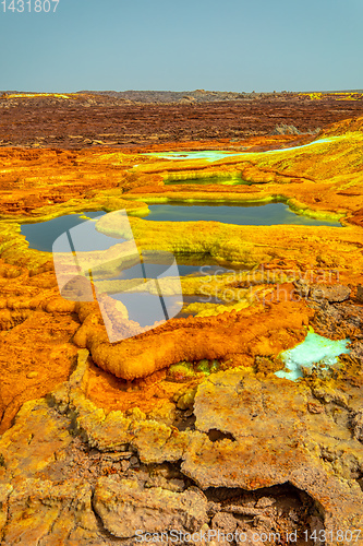 Image of Dallol, Ethiopia. Danakil Depression