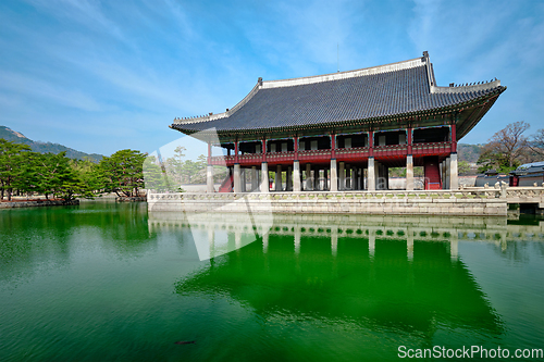 Image of Gyeonghoeru Pavillion Royal Banquet Hall in Gyeongbokgung Palace, Seoul