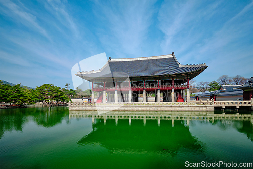 Image of Gyeonghoeru Pavillion Royal Banquet Hall in Gyeongbokgung Palace, Seoul