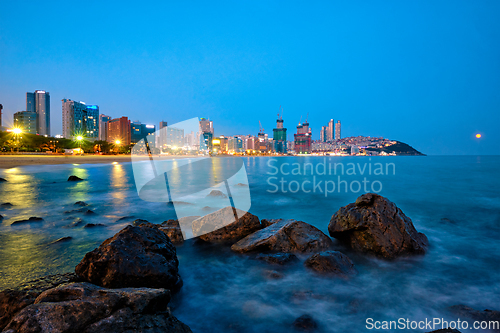 Image of Haeundae beach in Busan, South Korea