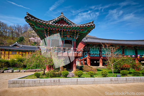 Image of Sinheungsa temple in Seoraksan National Park, Seoraksan, South Korea