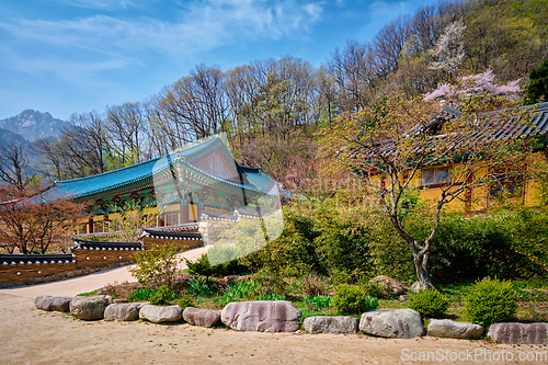 Image of Sinheungsa temple in Seoraksan National Park, Seoraksan, South Korea