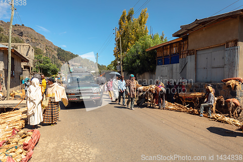 Image of Ethiopian People on the street, Africa