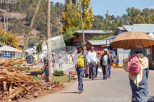 Image of Ethiopian People on the street, Africa