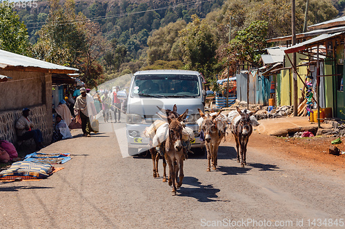 Image of Ethiopian People on the street, Africa