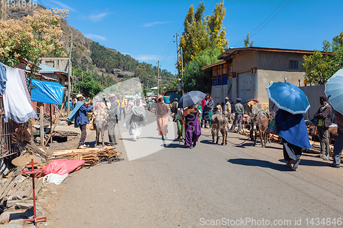 Image of Ethiopian People on the street, Africa