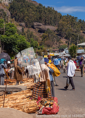 Image of Ethiopian People on the street, Africa