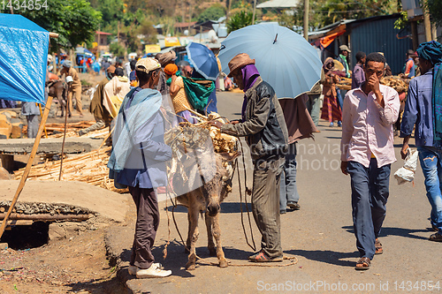 Image of Ethiopian People on the street, Africa