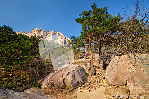 Image of Ulsanbawi rock in Seoraksan National Park, South Korea