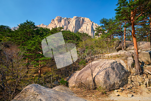 Image of Ulsanbawi rock in Seoraksan National Park, South Korea