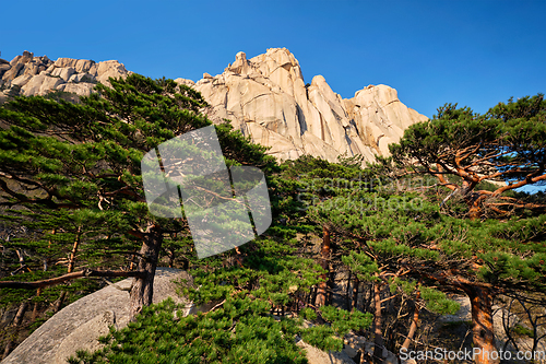 Image of Ulsanbawi rock in Seoraksan National Park, South Korea