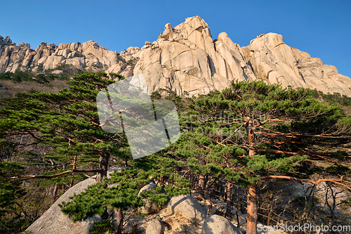 Image of Ulsanbawi rock in Seoraksan National Park, South Korea